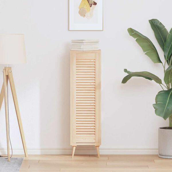 vidaXL dvierka skrine žalúziový dizajn 99x29,5 cm masívna borovica