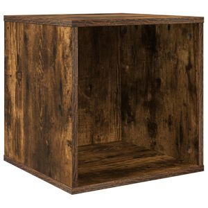 vidaXL Box na vinylov&eacute; albumy Dymov&yacute; dub 37 x 36,5 x 38 cm