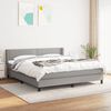 vidaXL Boxspring posteľ s matracom bledosiv&aacute; 180x200 cm l&aacute;tka