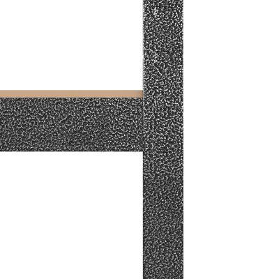 vidaXL 5-vrstvová odolná rohová polica sivá oceľ a spracované drevo