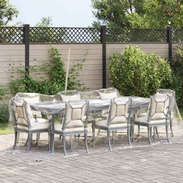 vidaXL Priehľadn&aacute; plachta s okami 2x4 m PVC