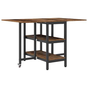 vidaXL Jed&aacute;lensk&yacute; st&ocirc;l 122 x 80 x 76,5 cm Kompozitn&eacute; drevo Star&eacute; drevo