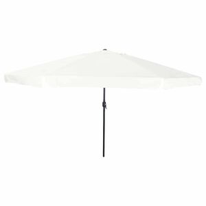 vidaXL Z&aacute;hradn&yacute; slnečn&iacute;k Pieskov&aacute; 394 x 394 x 248 cm Polyester a oceľ