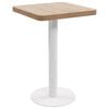 vidaXL Bistro stol&iacute;k svetlohned&yacute; 50x50 cm MDF