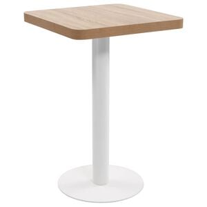 vidaXL Bistro stol&iacute;k svetlohned&yacute; 50x50 cm MDF