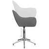 vidaXL Otočn&aacute; kancel&aacute;rska stolička bledosiv&aacute; l&aacute;tkov&aacute;