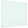 vidaXL Kuchynsk&aacute; z&aacute;stena, mliečna 70x60 cm, tvrden&eacute; sklo