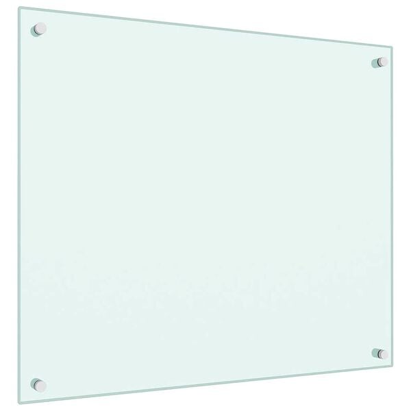 vidaXL Kuchynsk&aacute; z&aacute;stena, mliečna 70x60 cm, tvrden&eacute; sklo