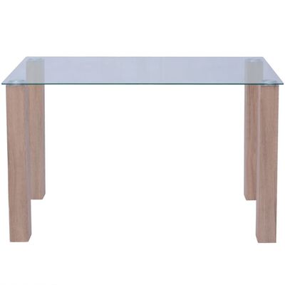 vidaXL sklenený jedálenský stôl 120x60x75 cm