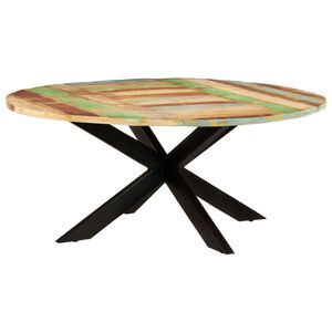 vidaXL Jed&aacute;lensk&yacute; st&ocirc;l okr&uacute;hly 175x75 cm mas&iacute;vne recyklovan&eacute; drevo