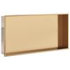 vidaXL V&yacute;klenok do sprchy br&uacute;sen&yacute; zlat&yacute; 62x32x9 cm nerezov&aacute; oceľ