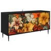 vidaXL TV skrinka GENNEP 102 x 33 x 51 cm Čierny dub Kompozitn&eacute; drevo
