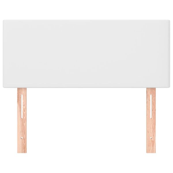 VidaXL Čelo postele biele 90x5x78/88 cm umelá koža
