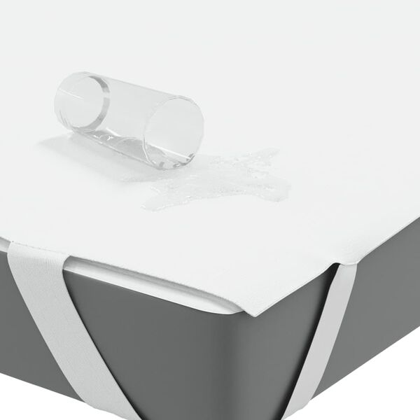 vidaXL Chránič matraca biela 90x200 cm vodeodolné