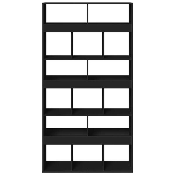 vidaXL Deliaca stena čierna 100x33x187,5 cm kompozitn&eacute; drevo