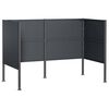 vidaXL Z&aacute;brana na kontajner na odpad 167 x 85 x 113 cm Oceľ