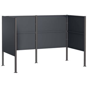 vidaXL Z&aacute;brana na kontajner na odpad 167 x 85 x 113 cm Oceľ
