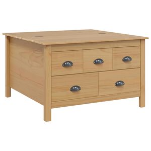 vidaXL Konferenčn&yacute; stol&iacute;k so z&aacute;suvkou Medov&aacute; hned&aacute; 79.5 x 79.5 x 49 cm