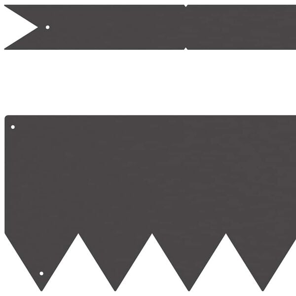 vidaXL Obrubn&iacute;k tr&aacute;vnika 20 pcs Čierna 100 x 0.05 x 20 cm