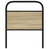 vidaXL Čelo postele, dub sonoma 80 cm, oceľ a kompozitn&eacute; drevo