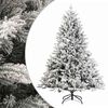 vidaXL Umel&yacute; Skl&aacute;pac&iacute; Vianočn&yacute; Stromček 120 cm PVC a kov