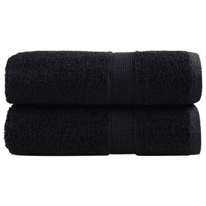 vidaXL Pr&eacute;miov&eacute; um&yacute;vacie utierky SOLUND 2 ks čierne 30x30 cm 600 g/m&sup2;