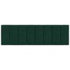 vidaXL Vank&uacute;&scaron; na čelo postele Hanko tmavozelen&yacute; 160 cm zamat