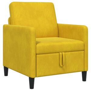 vidaXL Sofa s &uacute;ložn&yacute;m priestorom Žlt&aacute; 72 x 78 x 87 cm Polyester