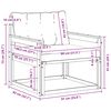 vidaXL Z&aacute;hradn&aacute; s&uacute;prava gaučov Mas&iacute;vne ak&aacute;ciov&eacute; drevo a textil&eacute;n