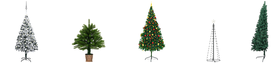 druhy umelých vianočných stromčekov