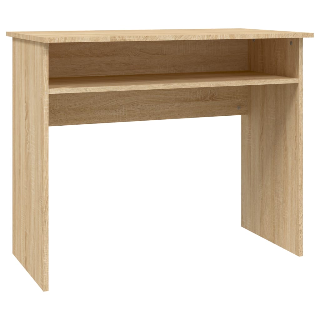 vidaXL Písací stôl, dub sonoma 90x50x74 cm, drevotrieska