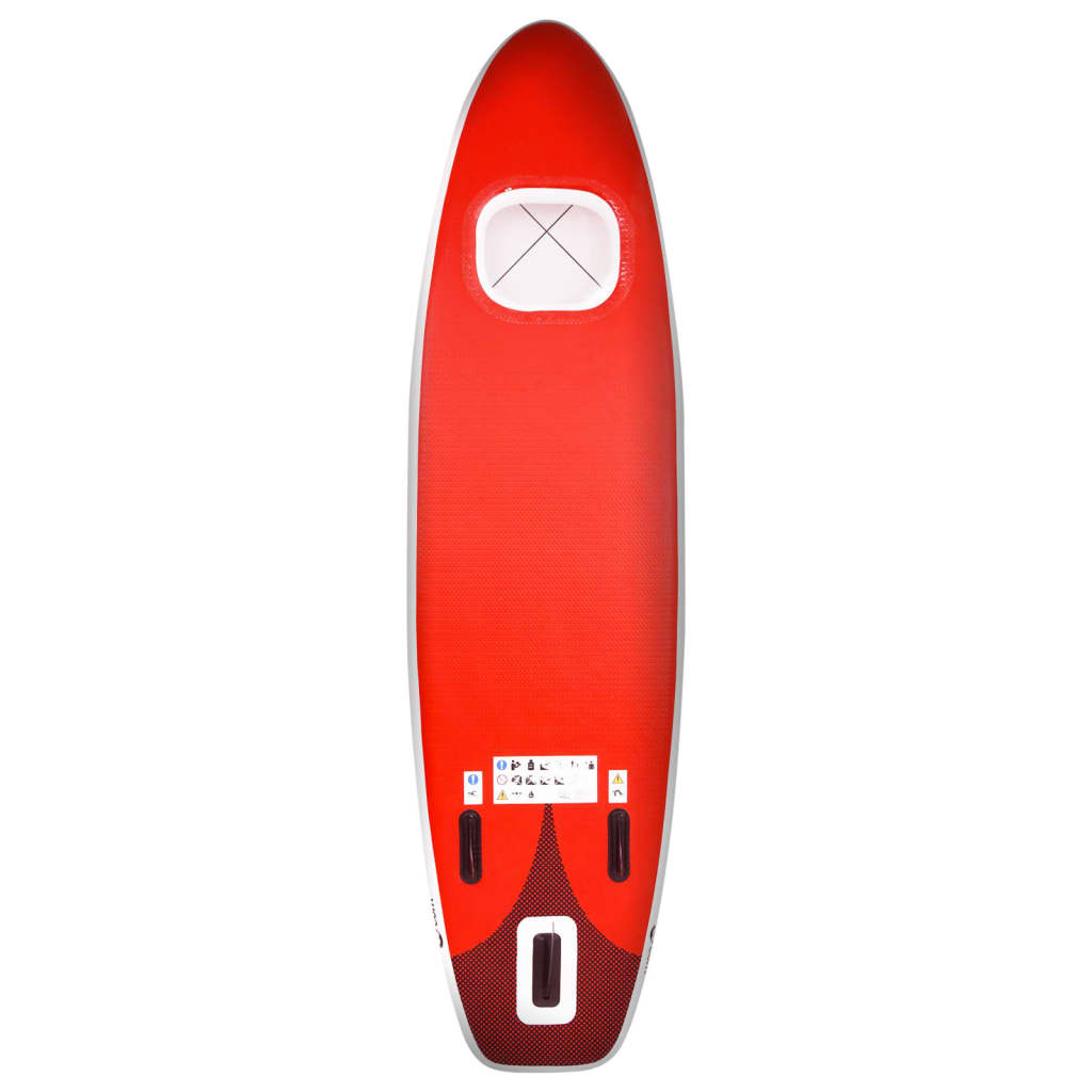 vidaXL Nafukovací Stand up paddleboard červený 330x76x10 cm