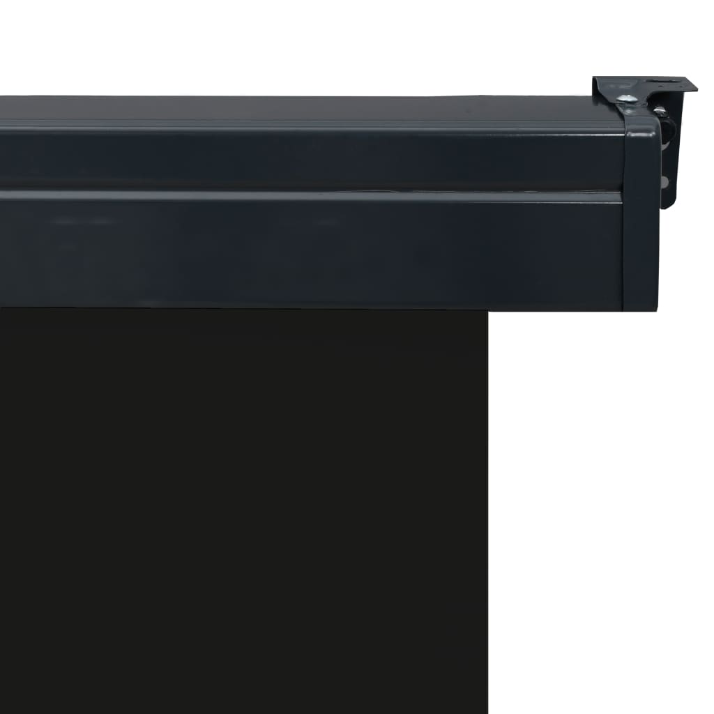vidaXL Bočná markíza na balkón 65x250 cm, čierna