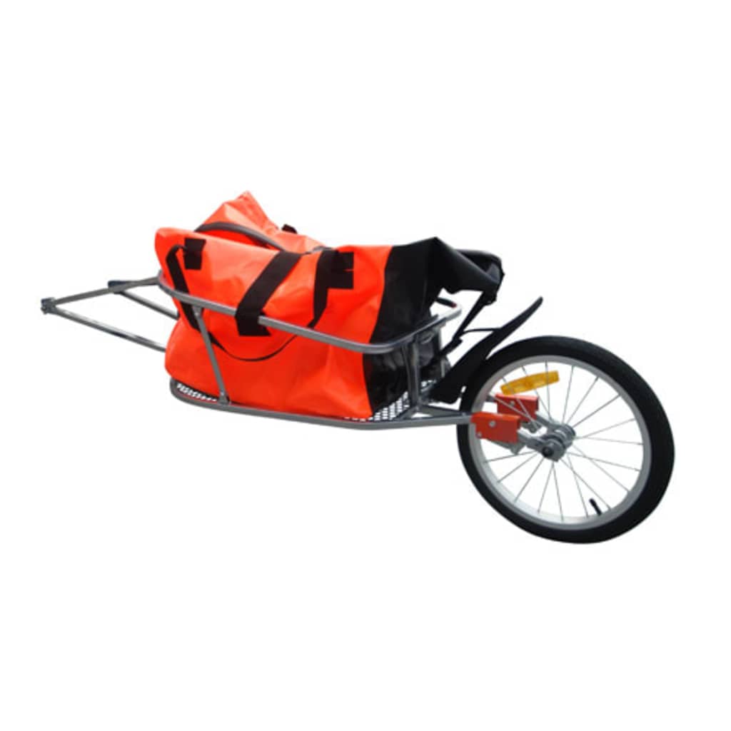 Jedno kolesový príves pre bicikle s taškou pre batožinu