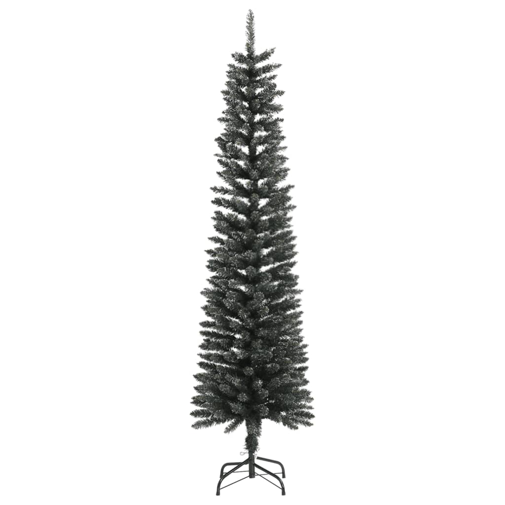 vidaXL Umelý úzky vianočný stromček s podstavcom zelený 180 cm PVC