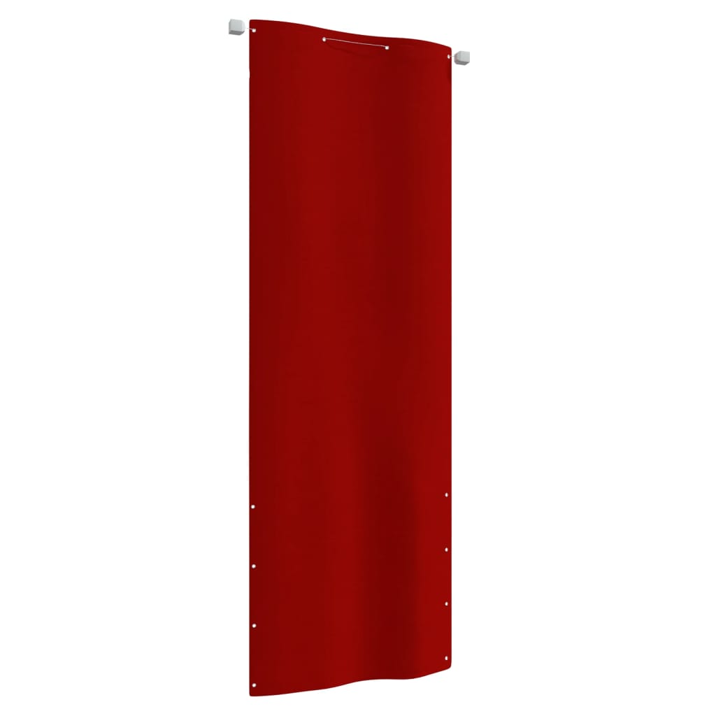 vidaXL Balkónová markíza červená 80x240 cm oxfordská látka