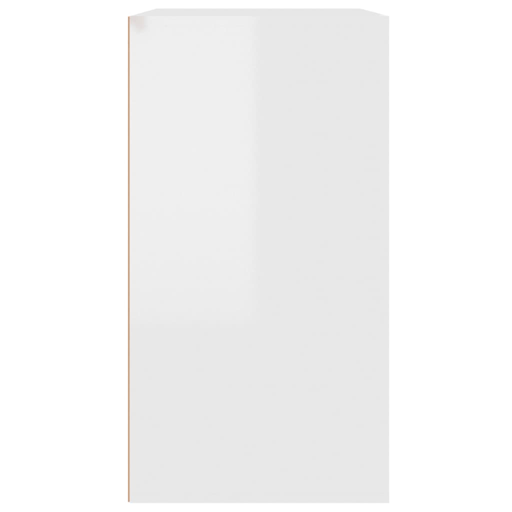 vidaXL Kozmetická skrinka, lesklá biela 80x40x75 cm, kompozitné drevo
