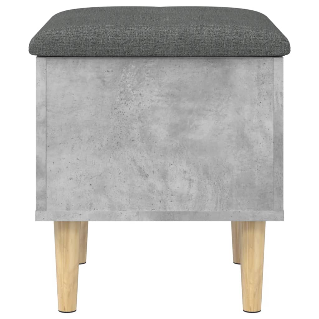vidaXL Úložná lavička betónovo sivá 42x42x46 cm kompozitné drevo