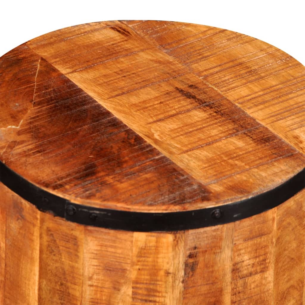 vidaXL Barová stolička, hrubé mangovníkové drevo