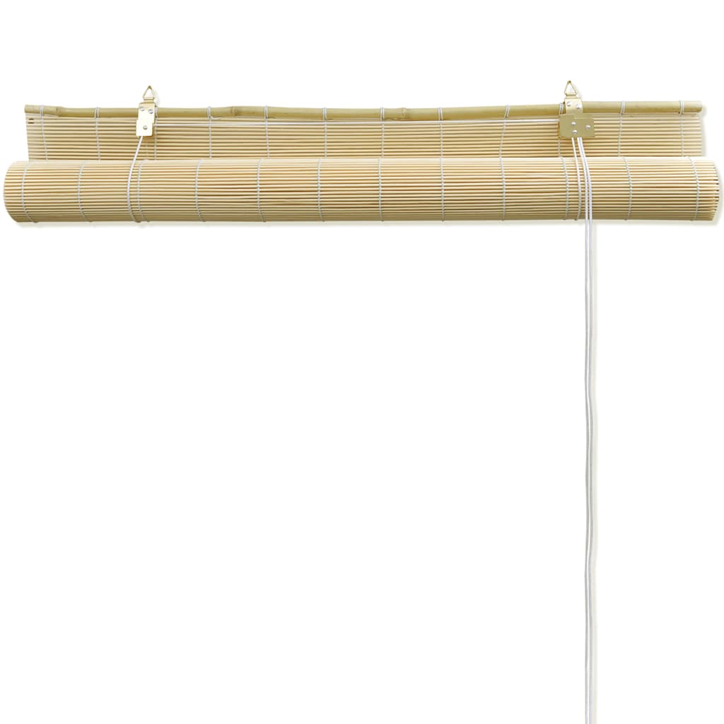 vidaXL Roleta, bambus 100x220 cm, prírodná farba