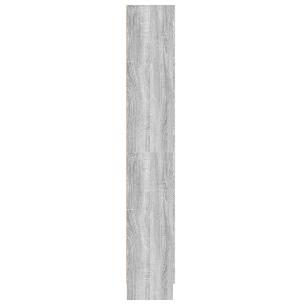 vidaXL Knižnica sivý dub sonoma 82,5x30,5x185,5 cm spracované drevo