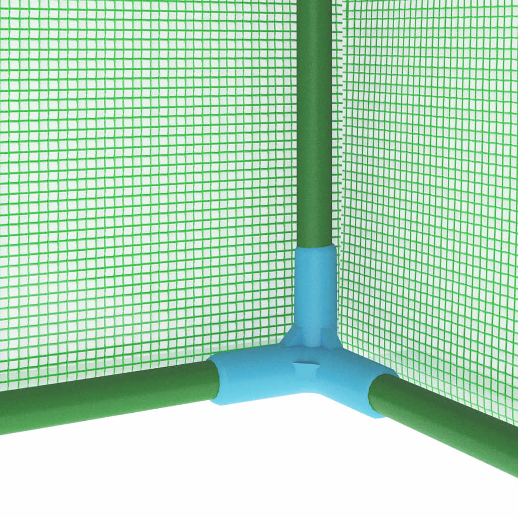 vidaXL Skleník s oceľovým rámom 1x0,5x1,9 m 0,5 m²