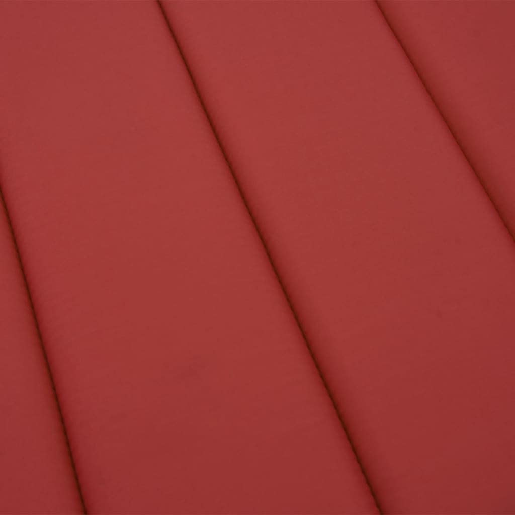vidaXL Podložka na ležadlo, červená 200x60x3 cm, oxfordská látka