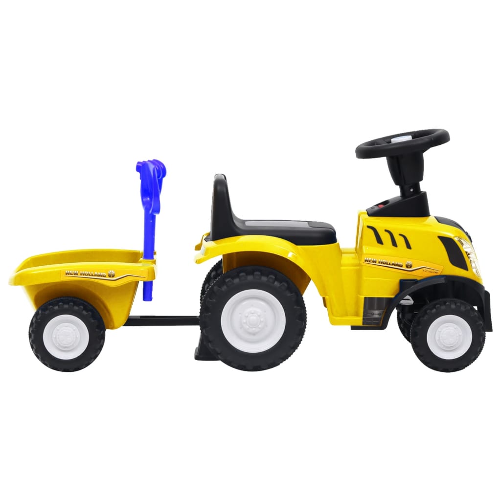 vidaXL Detský traktor New Holland žltý