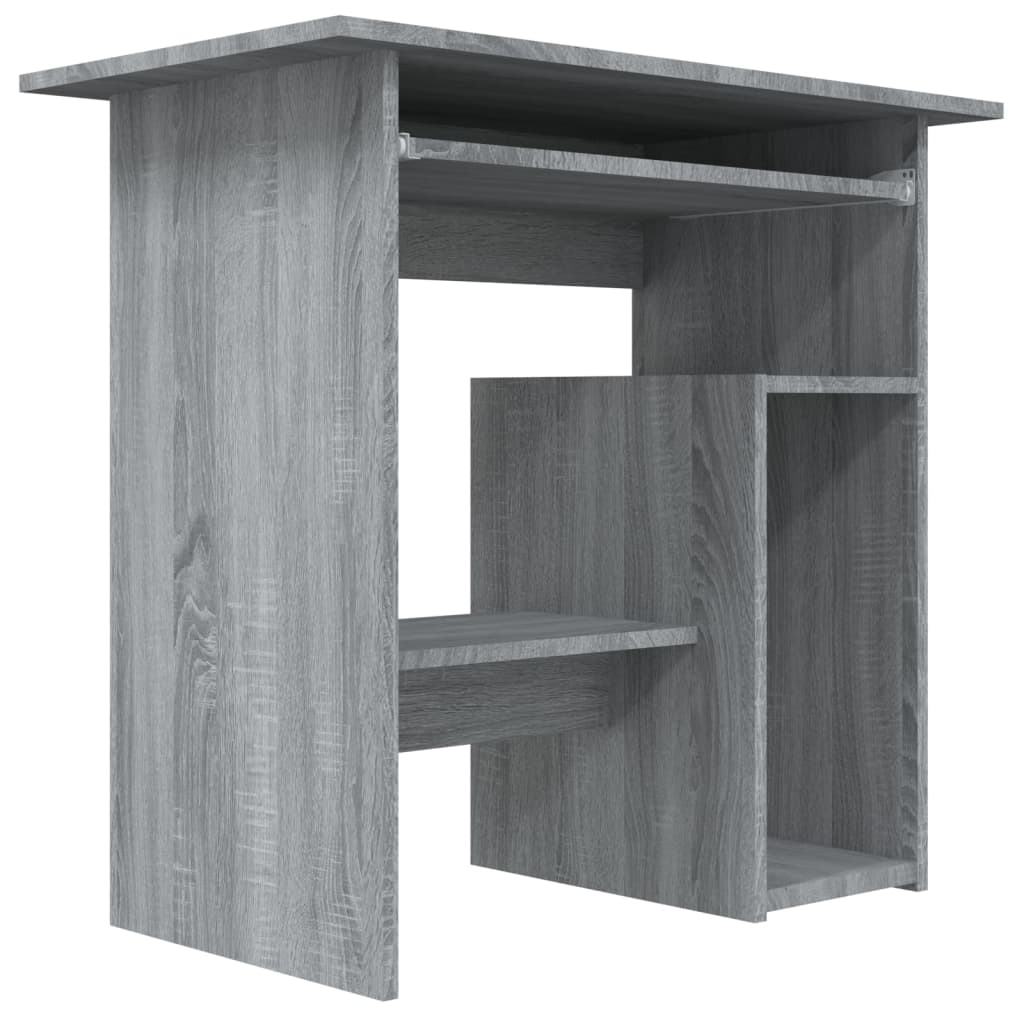 vidaXL Stôl sivý dub sonoma 80x45x74 cm spracované drevo