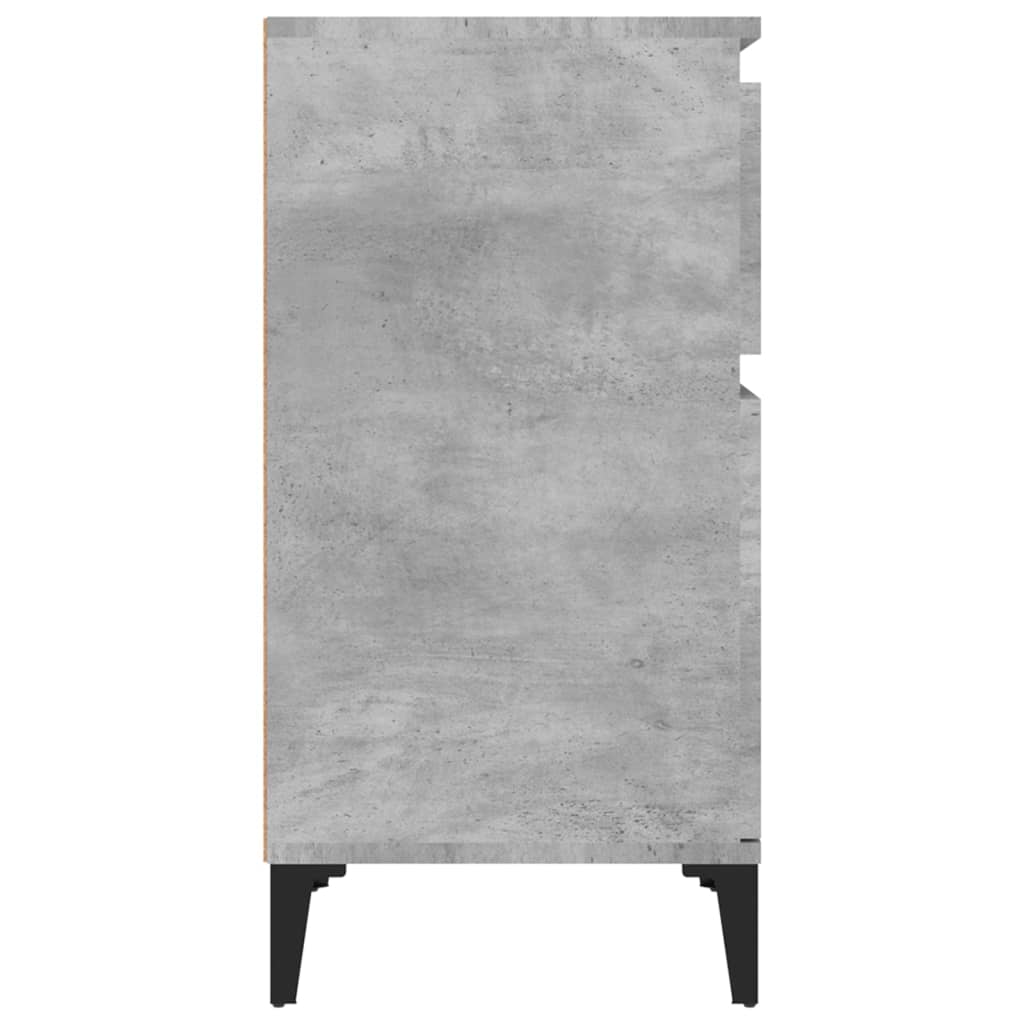 vidaXL Nočný stolík betónovo sivý 40x35x70 cm