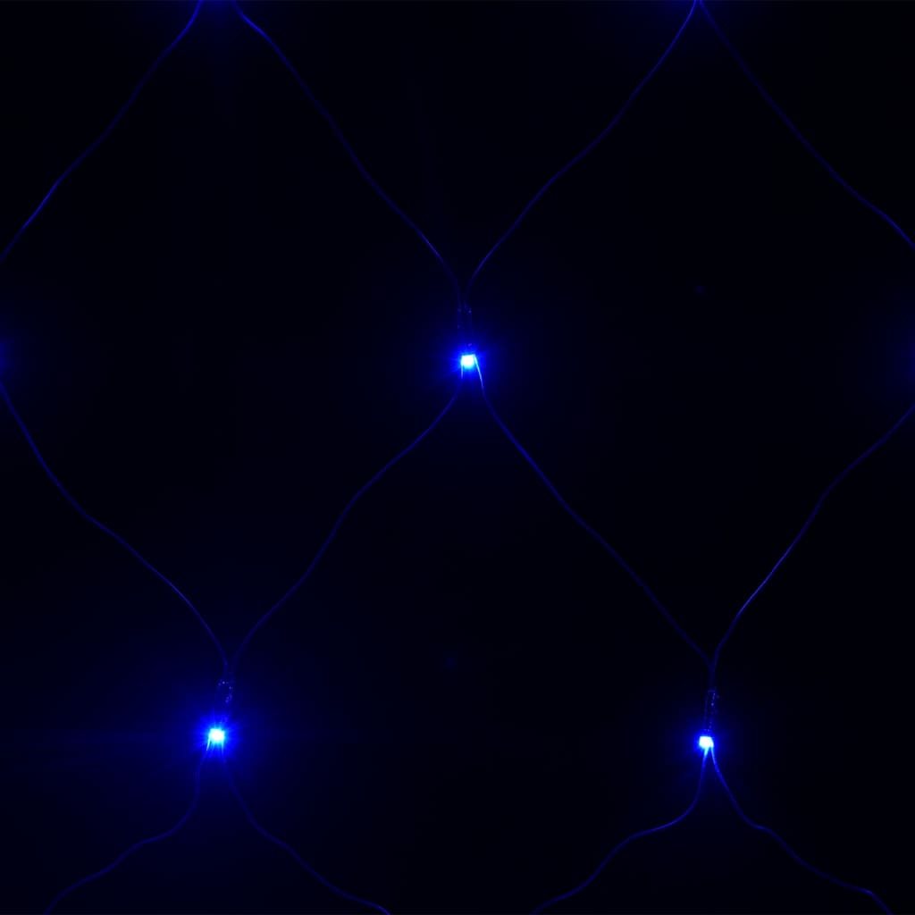 vidaXL Vianočná svetelná sieť modrá 4x4 m 544 LED interiér exteriér