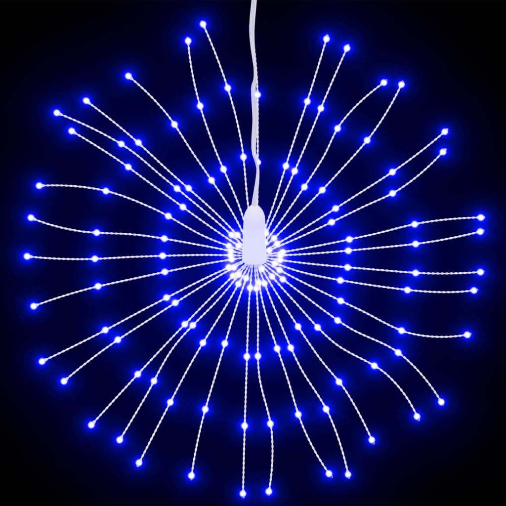 vidaXL Vianočná svietiaca hviezda 140 LED 4 ks modré 17 cm