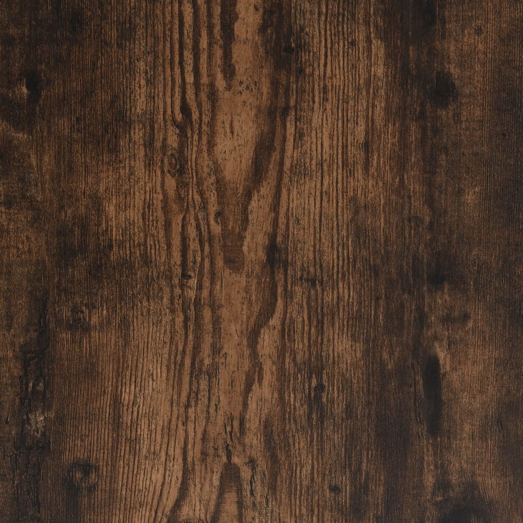 vidaXL Rohový stôl dymový dub 200x50x76 cm spracované drevo