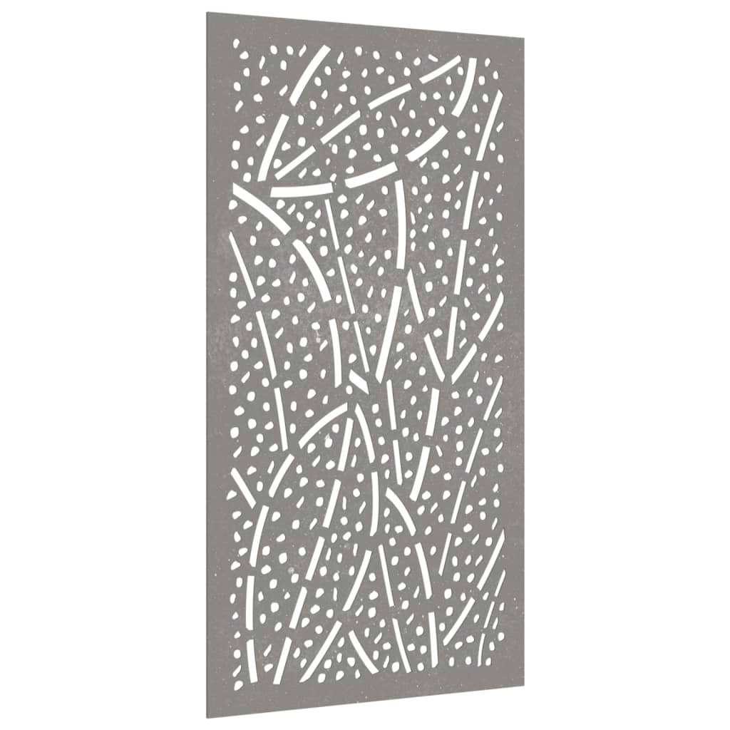 vidaXL Záhradná dekorácia 105x55 cm, cortenová oceľ, listy